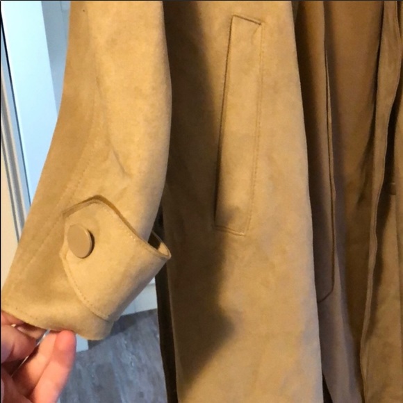 ZARA BASICS LONG DRESS COAT - Picture 4 of 4